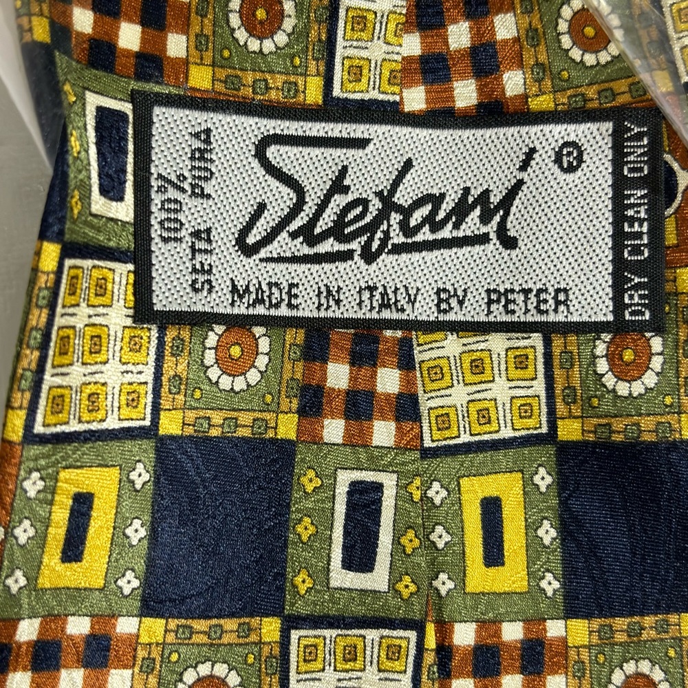 New Stefani 100% Silk Tie. made in italy